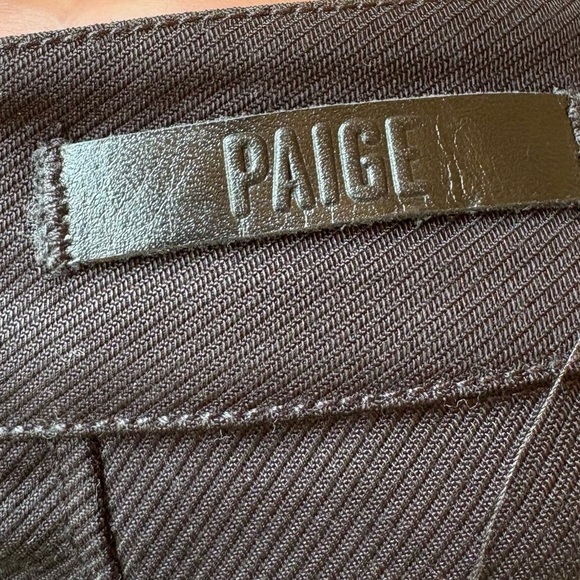 Paige Portia Wide Leg Pant with Slit in Black Size 28 - Picture 9 of 12